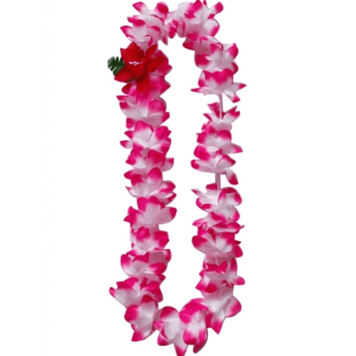 Pink, White Silk Leis - Lei - Silk - Leilanis Attic