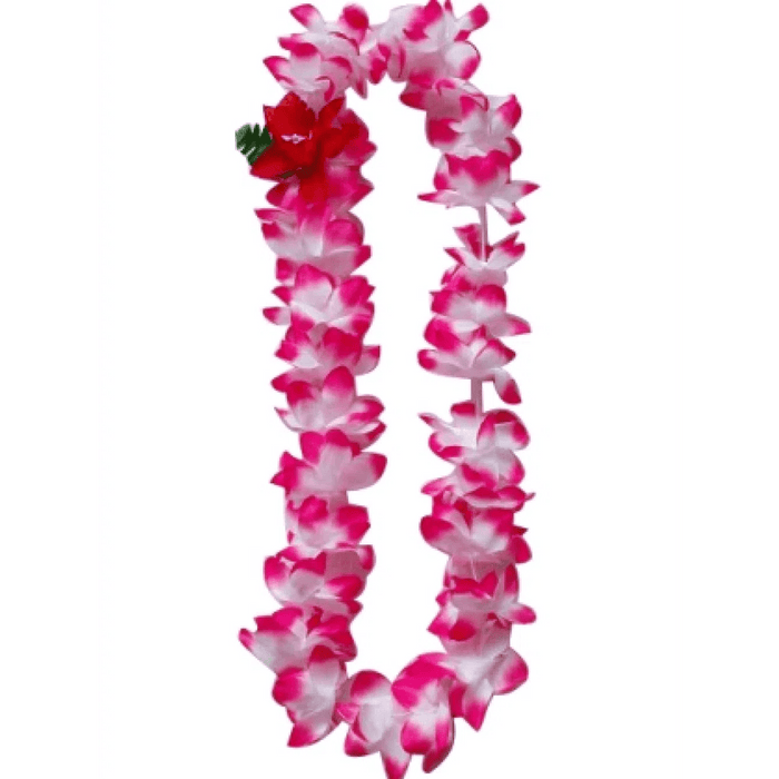 Pink, White Silk Leis - Lei - Silk - Leilanis Attic