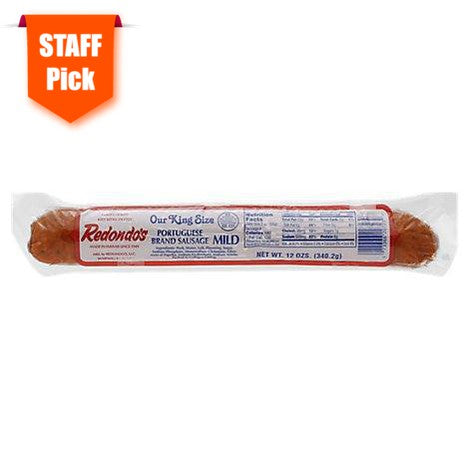 Redondo Portuguese Sausage King Size Mild 12oz - Food - Leilanis Attic