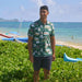 Reyn Spooner - University of Hawai'i Scenic Performance Polo - Green - Aloha Shirt - Mens - Leilanis Attic