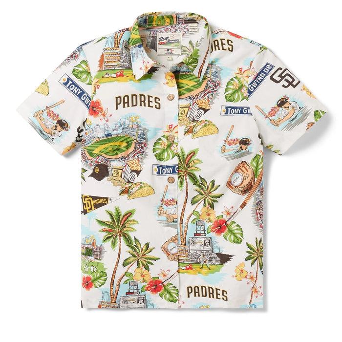 Reyn Spooner - Womens San Diego Padres Scenic Button Front - Aloha Shirt - Mens - Leilanis Attic