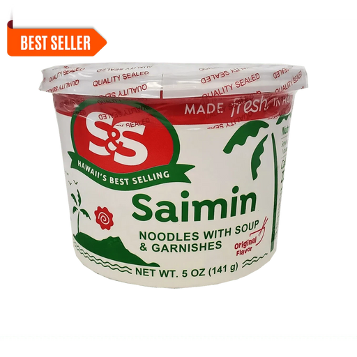 S&S Cup Saimin with Soup Base & Garnishes 5 oz Frozen (SOLD INDIVIDUALLY) - Frozen - Leilanis Attic