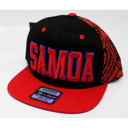 Samoa Half Tribal Snapback Hat - Hat - Leilanis Attic