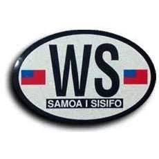 Samoa Oval Decal - sticker - Leilanis Attic