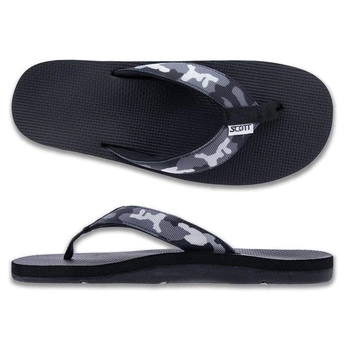 Scott Hawaii Slippers - Kaikane Black Camo - Slippers - Leilanis Attic