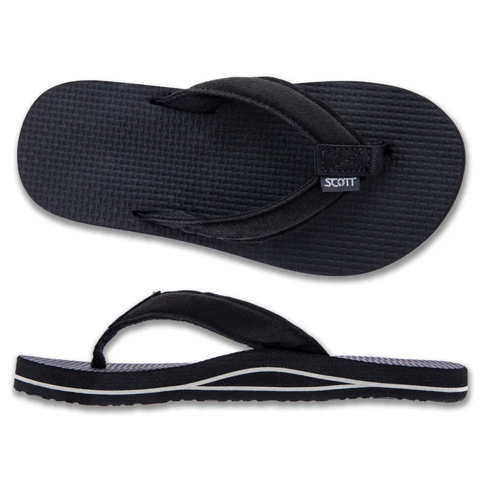 Scotts Hawaii Keiki Slippers - Kuala Black - Slippers - Leilanis Attic