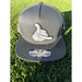 Leilanis Attic Hat Grey Snapback Shaka Tribal Snapback