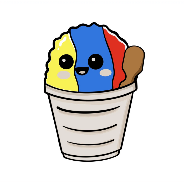 Shave Ice Cup Sticker - sticker - Leilanis Attic