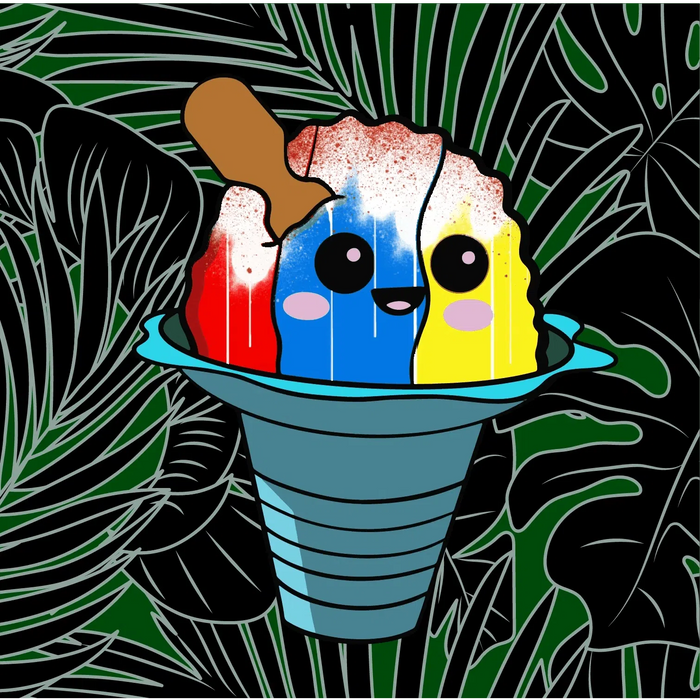 Shave Ice Snow Cap Sticker - sticker - Leilanis Attic