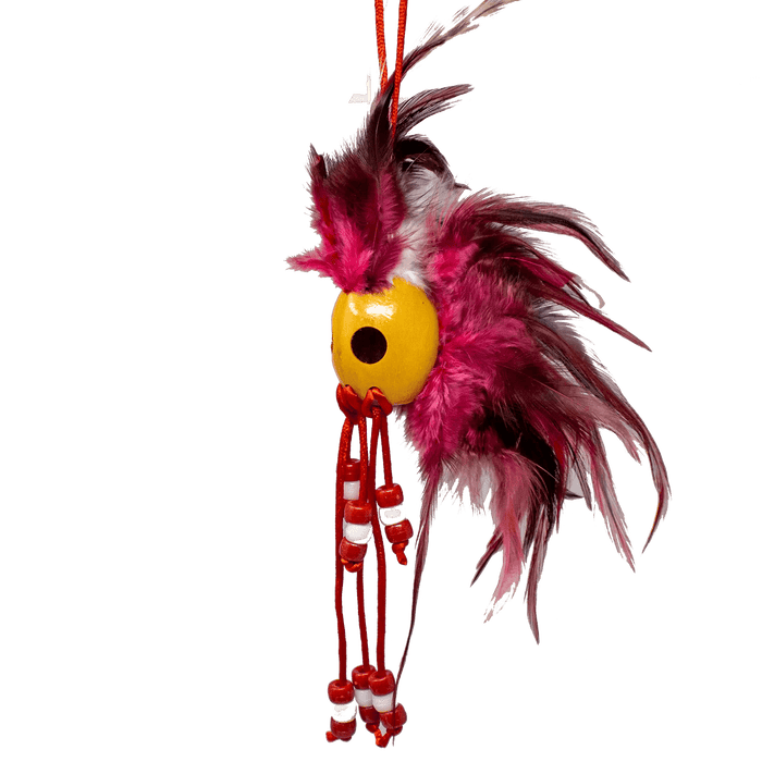 Small IkaIka Warrior Helmet, Red/White - Car Accessories - Leilanis Attic