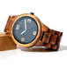 Solid Hawaiian Koa Wood Men's Round Pono Watch - Jewelry - Leilanis Attic