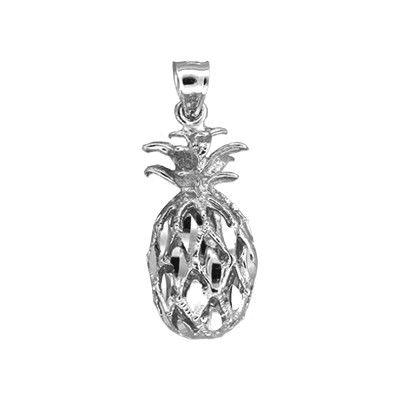 PCU INC Jewelry large Sterling Silver Hawaiian Pineapple Pendant