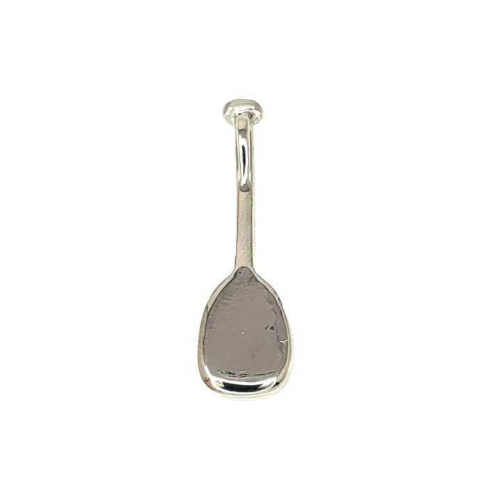 Sterling Silver Paddle Pendant with Hawaiian Koa Wood Inlay - Pendant - Leilanis Attic