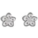 Sterling Silver Plumeria Earrings, 15MM - Jewelry - Leilanis Attic