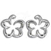 Sterling Silver Plumeria Outline Stud Earrings - Jewelry - Leilanis Attic