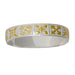 Sterling Silver Two - Tone 10mm Quilt Pattern Straight Edge Bangle - Jewelry - Leilanis Attic