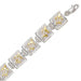 Sterling Silver Two Tone Hawaiian Honu Quilt Bracelet - 10mm - Jewelry - Leilanis Attic