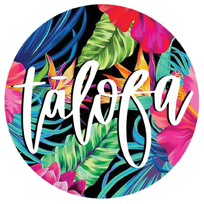 Talofa Floral Circle Sticker - Sticker - Leilanis Attic