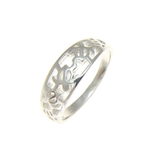 Tapered Dainty Sterling Silver Honu Cut - out Ring - Ring