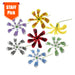 Tattoo Tiare Flower Hair Stick Assorted Colors (95MM) - Hair Accessories - Leilanis Attic