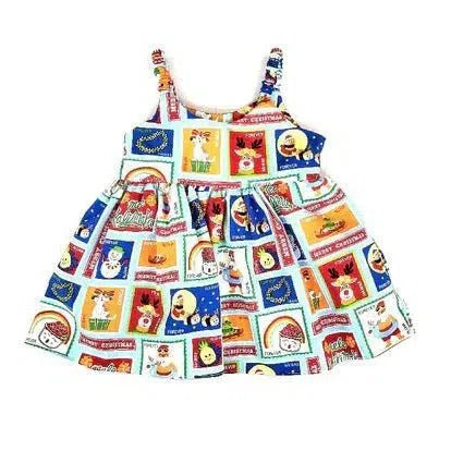 Toddler Girls Elastic Strap Mele Stamps Sundress - Aloha Dress - Girls - Leilanis Attic