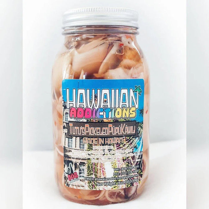 Tutu's Pickled Pupu Kawili, Hawaiian Addictions 16oz - Food - Leilanis Attic