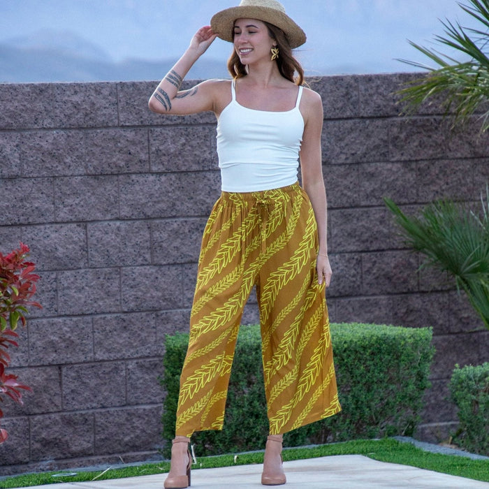 Valu Palazzo Pants - Golden Brown - Pants - Leilanis Attic