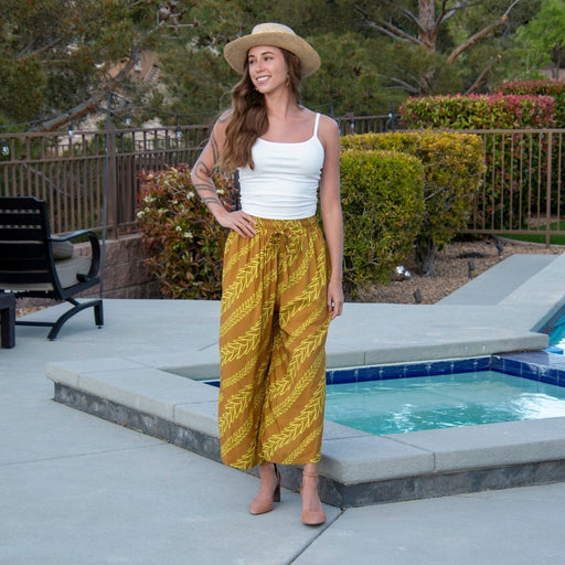 Valu Palazzo Pants - Golden Brown - Pants - Leilanis Attic