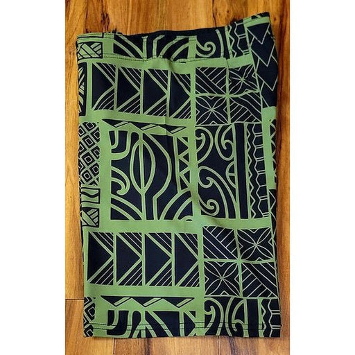 Wailoa “Green Block Tribal” Board Shorts - Board Shorts - Mens - Leilanis Attic