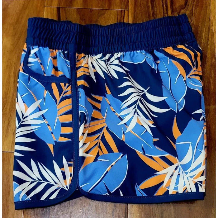 Wailoa “Navy Floral” Lady Stretch Volley Shorts - Board Shorts - womens - Leilanis Attic