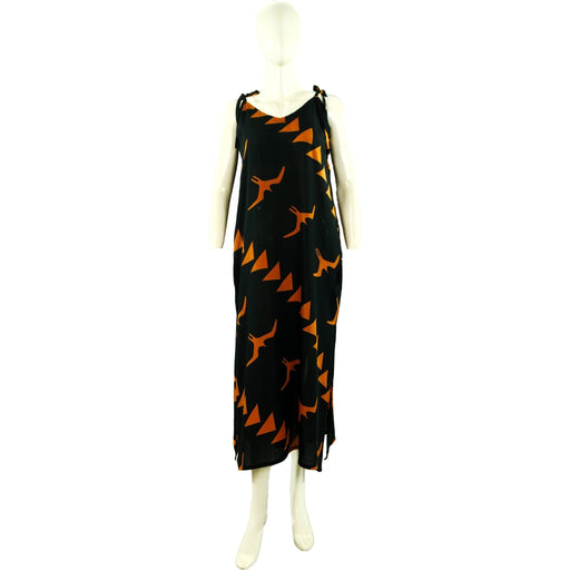 Waimea Dress - Flying Iwa - Black/Hazel - Leilanis Attic