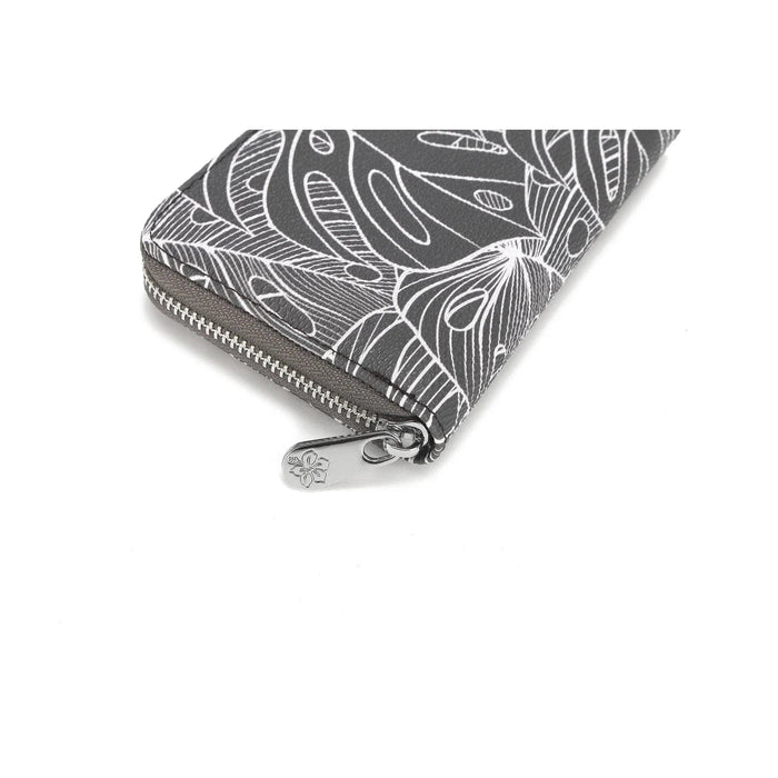 Wallet Chloe Monstera Lines Grey - Wallet - Leilanis Attic