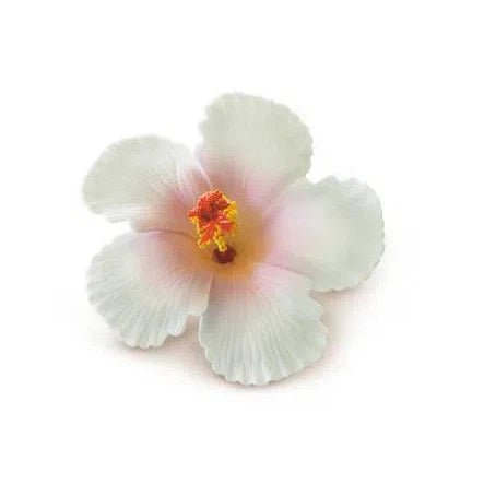 White Foam Hibiscus Hair Clip, Large - Hair Accessories - Leilanis Attic