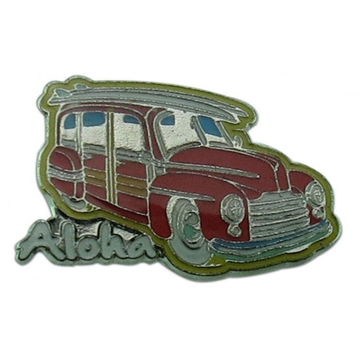 Woodie Car Enameled Pin - Brooches & Lapel Pins - Leilanis Attic