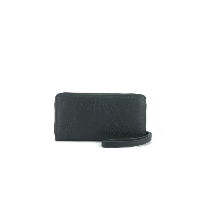 Wristlet Allison Ginger Embossed Black - Wallet - Leilanis Attic