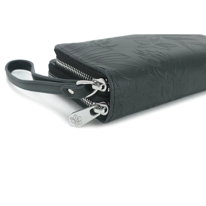 Wristlet Allison Ginger Embossed Black - Wallet - Leilanis Attic