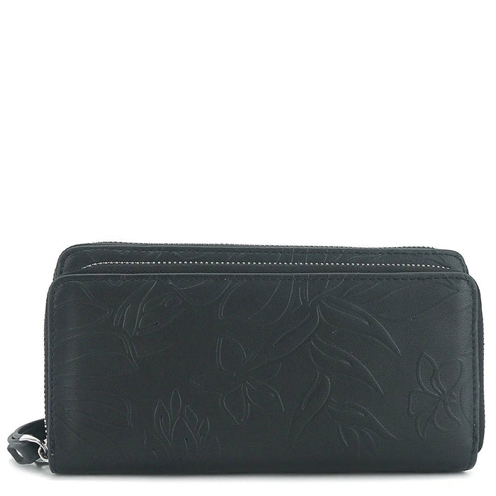 Wristlet Allison Ginger Embossed Black - Wallet - Leilanis Attic